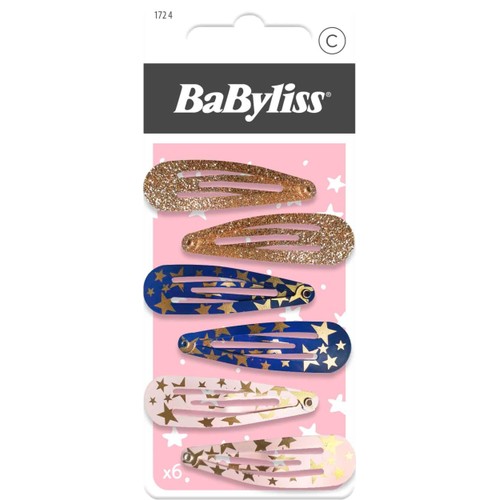 Hårclips Fest Kids 6-pack BaByliss