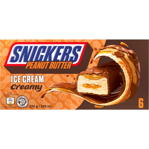 Glass Snickers Creamy 6-p Mars