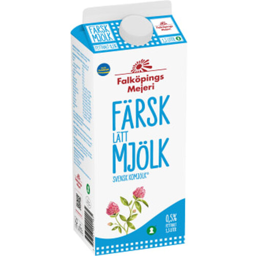 Lättmjölk 0,5% 1,5l Falköpings Mejeri