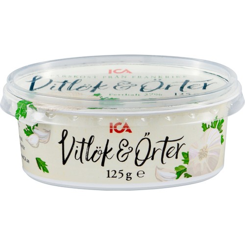 Färskost Vitlök & örter 125g ICA