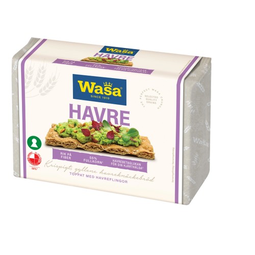 Knäckebröd Havre 300g Wasa