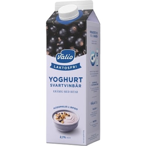 Yoghurt Svarta vinbär Laktosfri 2,1% 1000g Valio