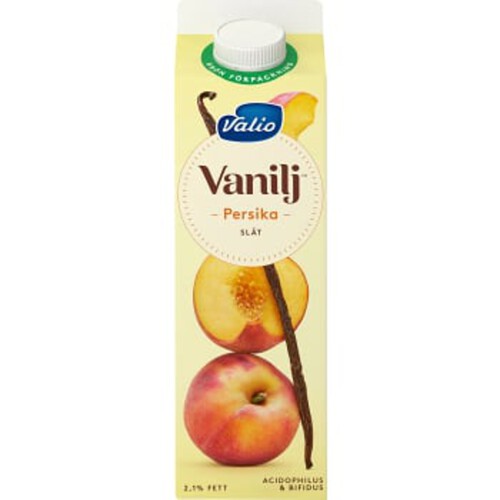 Vaniljyoghurt Persika 2% 1000g Valio