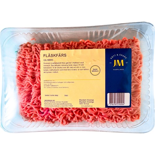 Fläskfärs ca 1kg JM Kött & Chark