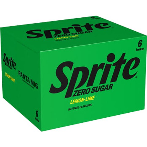 Kolsyrad läskedryck 6p Lemon-Lime 198 cl Sprite Zero