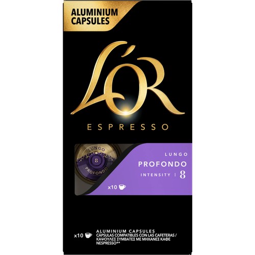 Kaffekapslar Lungo 8 Profondo 10-p L'OR