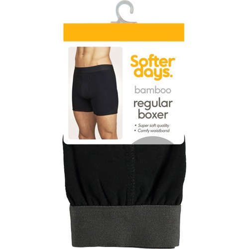 Boxer bambu S 1p svart Softer Days