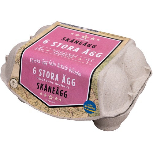 Ägg Skåne Frigående 6-p Stjärnägg