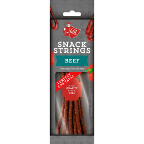 Ölkorv Snack Strings Beef 90g Göl