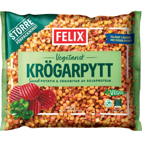Vegetarisk Krögarpytt 1000g Felix