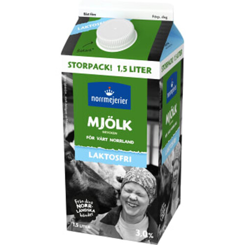Mjölkdrycken 3% Laktosfri 1,5l Norrmejerier