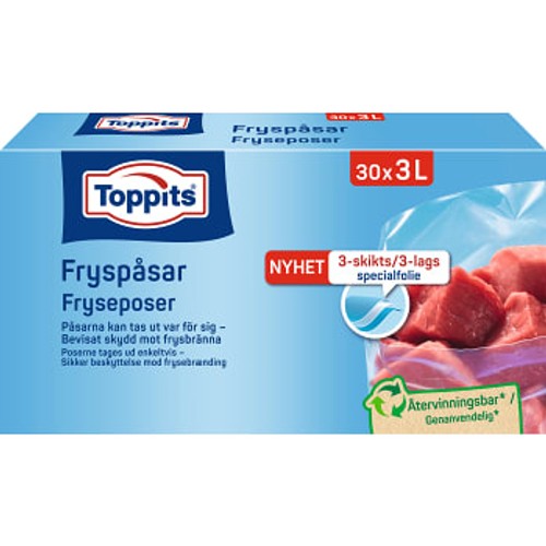 Fryspåsar 3L 30-pack Toppits