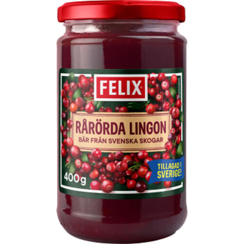 Sylt Rårörda Lingon 400g Felix