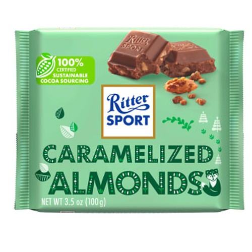 Chokladkaka Caramelized almonds 100g Ritter