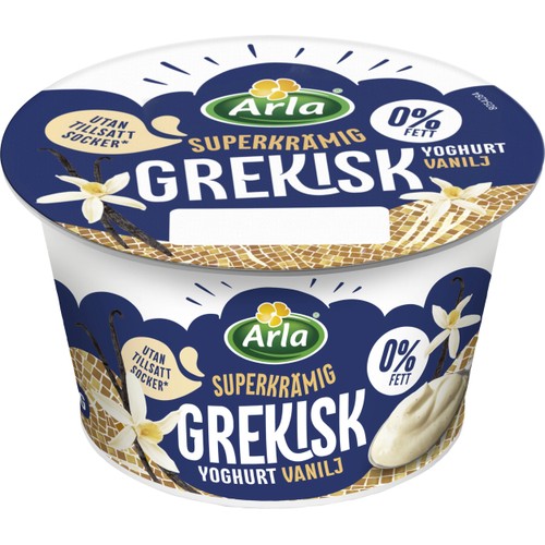 Grekisk Yoghurt Vanilj 0,2% 200g Arla®