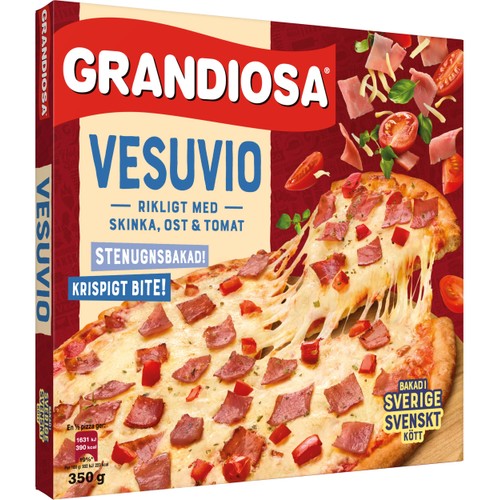 Pizza Vesuvio Fryst 350g Grandiosa