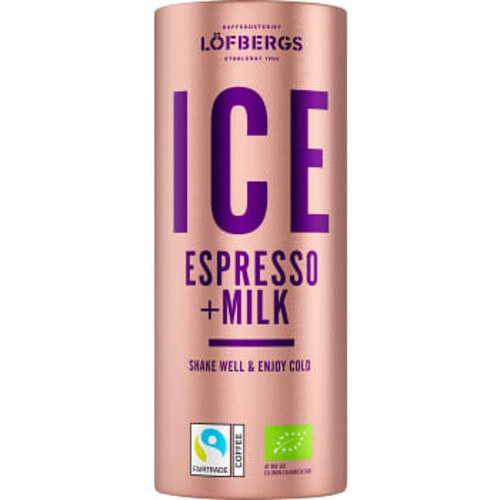 Iskaffe Ice Espresso & mjölk Ekologisk 230ml Löfbergs