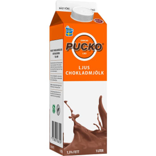 Chokladmjölk Ljus Pucko® 1,5% 1l Cocio