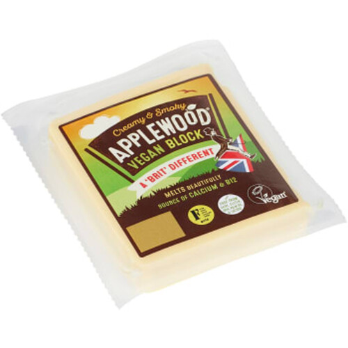 Cheddar Applewood block Vegan 24% 200g Ilchester