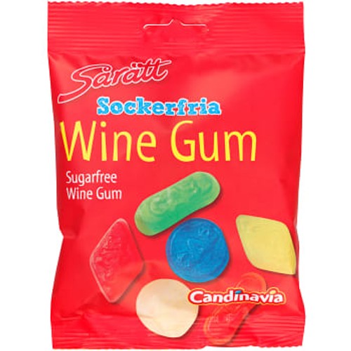 Winegum Sårätt sockerfria 80g CANDINAVIA