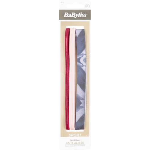 Hårband Anti-glid Sport 3-pack BaByliss