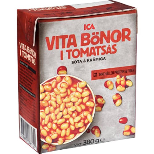Vita Bönor i Tomatsås 380g ICA