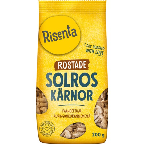 Solroskärnor Torrostade 200g Risenta