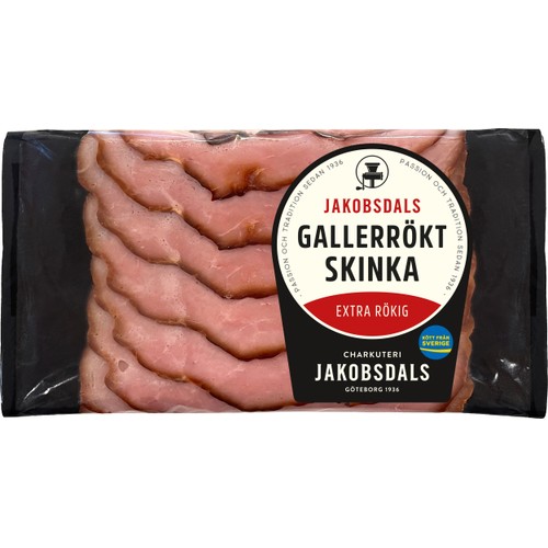 Skinka Gallerrökt Extra Rökig 100g Jakobsdals