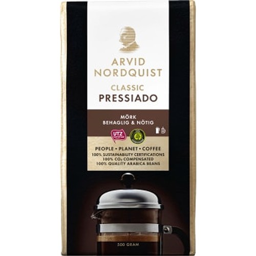 Kaffe Pressiado Mörkrost 500g Arvid Nordquist Classic