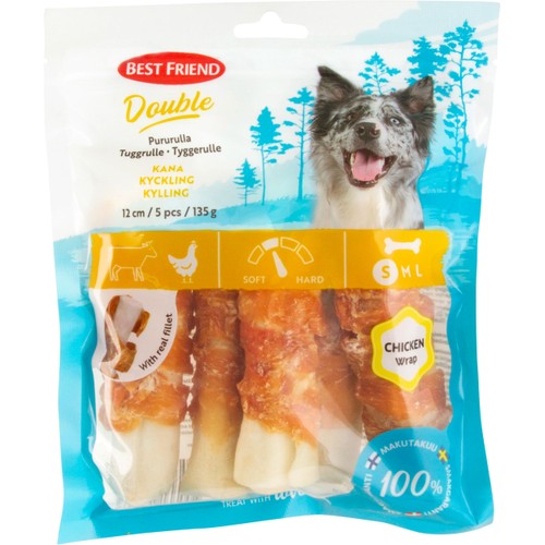 Hundtugg Dubbel tuggben kyc 135g Best friend