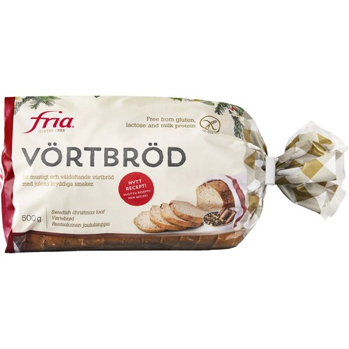 Vörtbröd Glutenfri Fryst 500g Fria