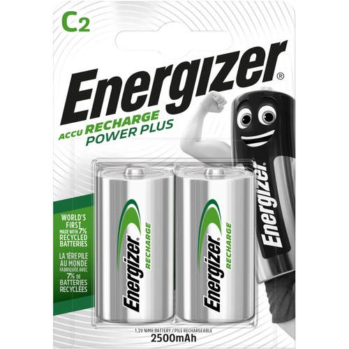Batteri C Laddbart 2-p Energizer Power Plus