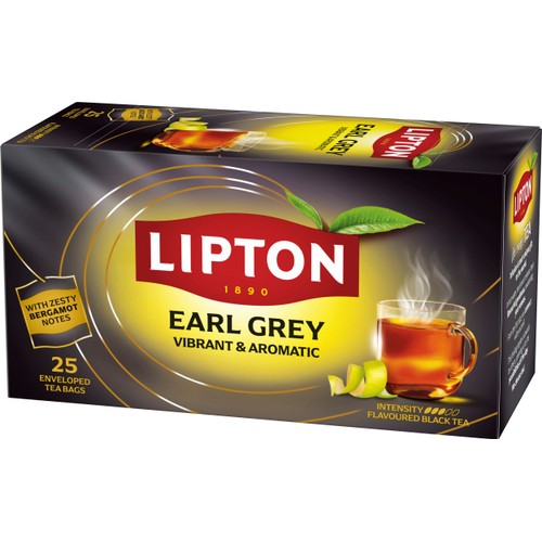 Svart Te Earl Grey 25st Lipton