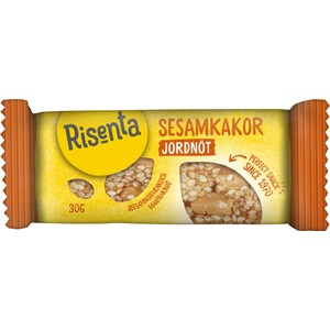 Sesamkaka Jordnöt 30g Risenta