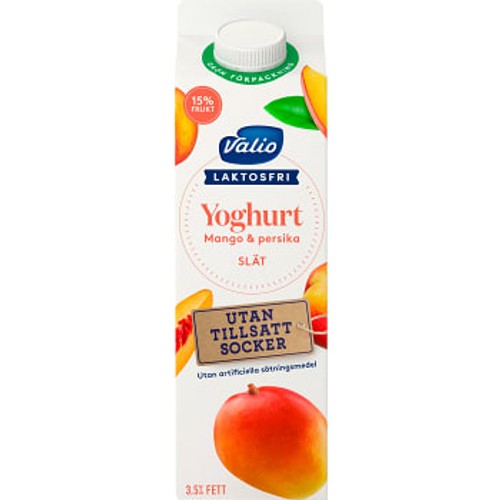 Yoghurt Mango Persika 1kg Laktosfri Valio Eila 