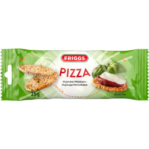 Majskakor Pizza Snackpack Glutenfri 25g Friggs