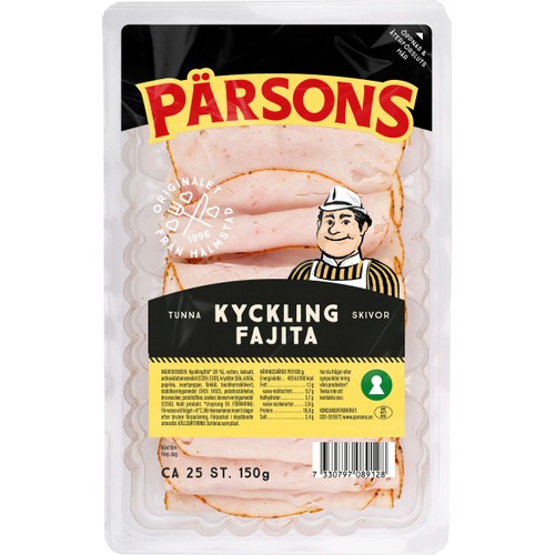Kyckling Fajita Tunna Skivor 150g Pärsons