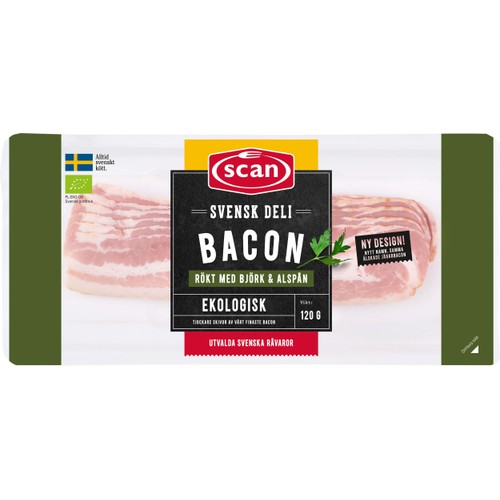 Bacon Skivat Ekologisk 120g Scan