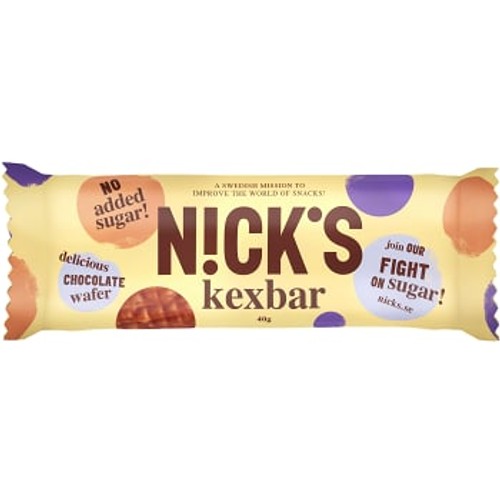 Kexbar Choklad glutenfri 40g Nick´s