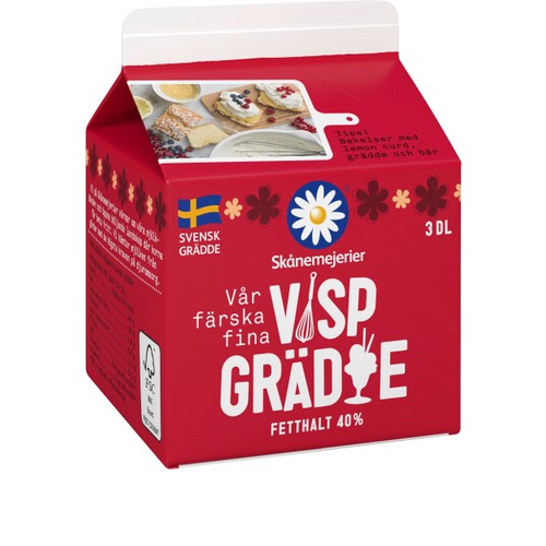 Vispgrädde 40% 3dl Skånemejerier