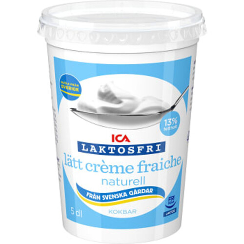 Lätt Crème Fraiche Naturell Laktosfri 13% 5dl ICA
