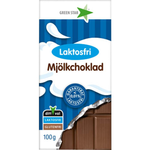 Mjölkchoklad Laktosfri 100g Greenstar