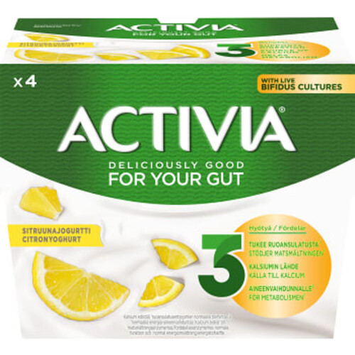 Yoghurt Citron 500g 4-p Activia