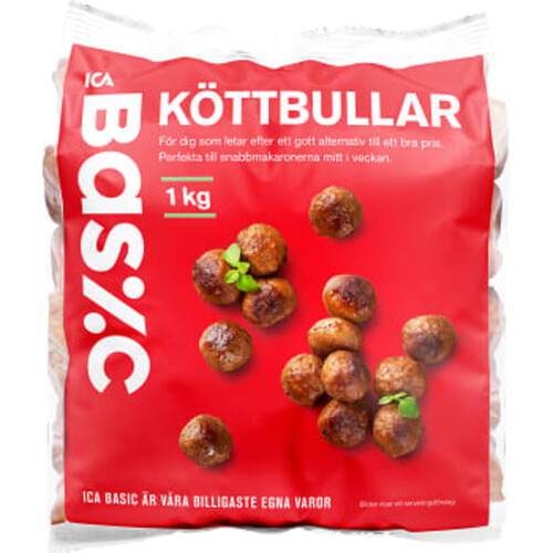 Köttbullar 1kg ICA Basic