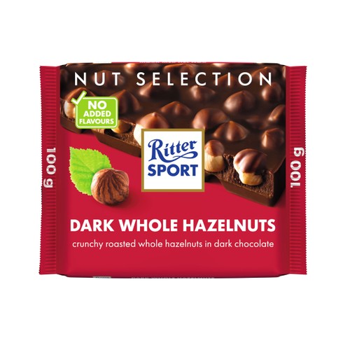 Chokladkaka Mörk Hasselnöt 100g Ritter