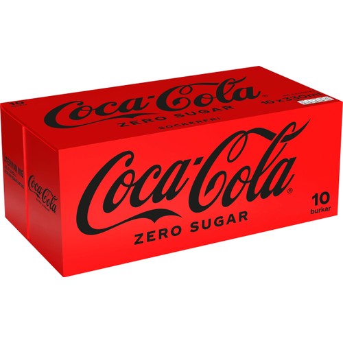 Läsk Cola Zero 33cl 10-p Coca-Cola