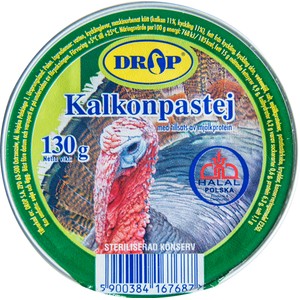 Kalkonpaté Halal 130g Drop