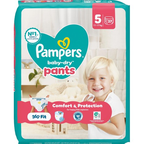 Byxblöjor Baby Dry Pants Strl 5 11-17kg VP 37p Pampers