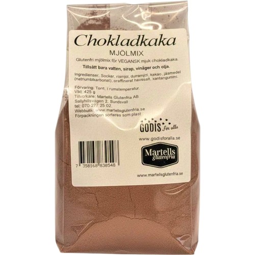 Mjölmix Chokladkaka Glutenfri 425g Martells Glutenfria