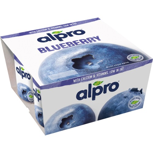 Plantgurt Blåbär Laktosfri 4-p 500g Alpro